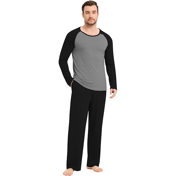 Pack Pantalones Cortos DAVID ARCHY Pantalones Dormir Hombre Rayón Bambú - Pack 2 Unidades (Cintura Ajustable) Pijama Verano