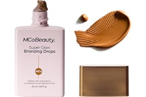 MCoBeauty - Super Glow Bronzing Drops - Effortless Face Tan with Shimmer Formula - Face Care, Bronze Drops - Contains Hyaluronic Acid, White Tea Extract, Cocoa Extract and More