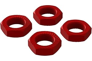 ARRMA Aluminum Wheel Nut, 17mm Red (4), ARA310906