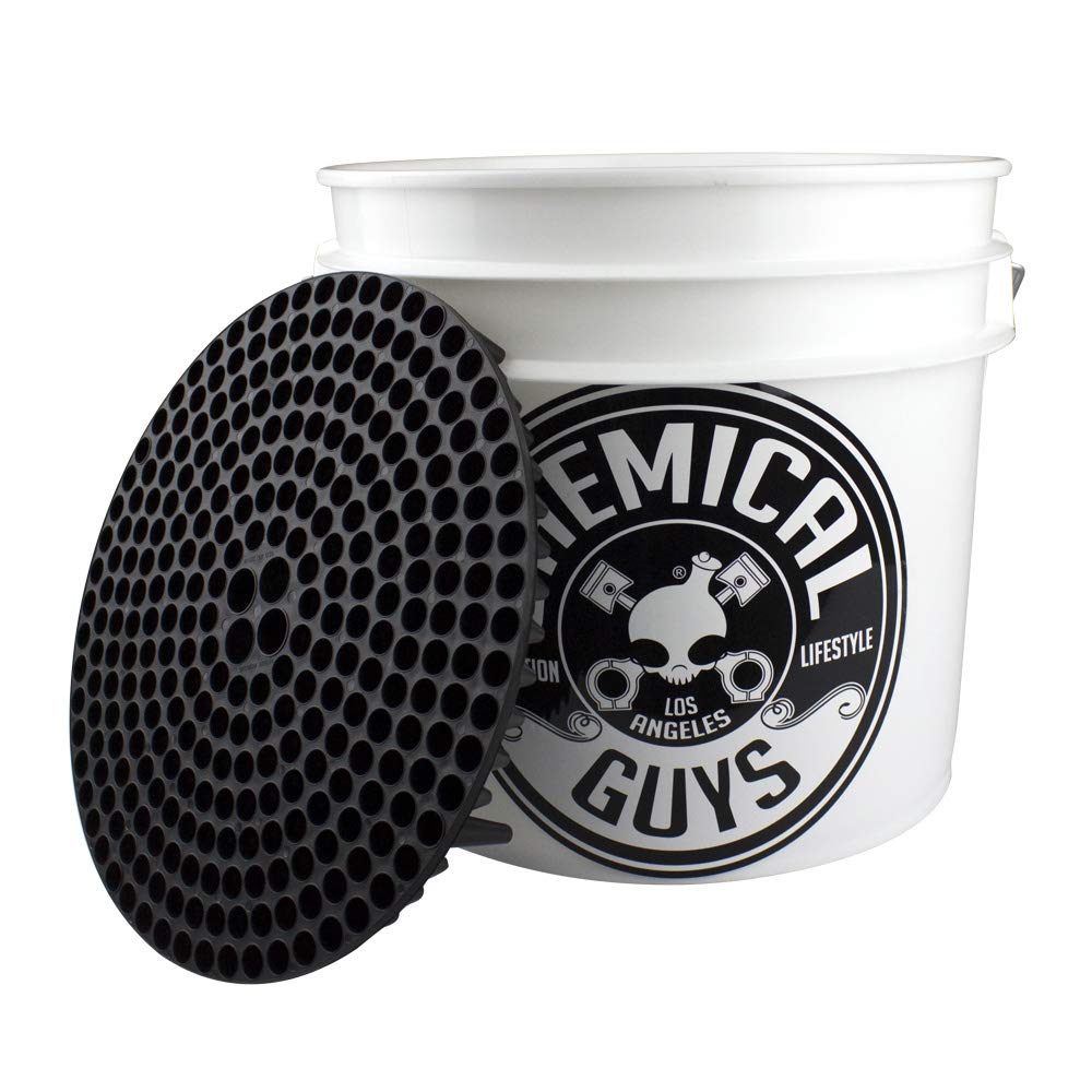Chemical Guys Car Wash Bucket 4.5 Gal & Black DirtTrap