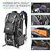 LGC Products Travel Backpack 40L Waterproof Hiking Backpack for Men & Women,Carping Backpack with Headphone Interface & Rain Cover for Hiking,Traveling & Camping