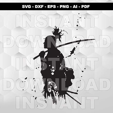 Download Lagifi Samurai Svg Warrior Svg Ninja Svg Printable Samurai Art Silhouette Katana Svg Samurai Vector Cut File Vinyl Decal Wall Svg Dxf Pdf Png Frame Amazon Ca Home Kitchen