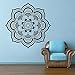 Wall Decal Decor Yoga Flower Mehndi Indian Mandala OM Buddha Symbol Wall Decal Buddhism Decor Art Sticker VInyl Mural(44