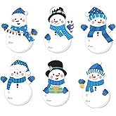 Christmas Gift Tags Stickers, 120 Pcs Self-Adhesive Christmas Name Labels Stickers, Xmas Gift Tags for Presents Boxes Envelopes Wrapping Holiday Decor (Snowman)