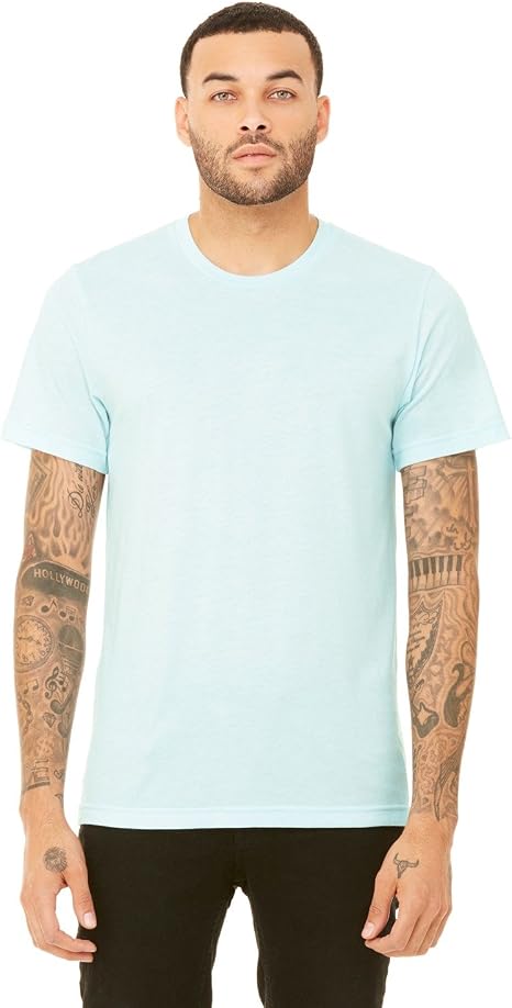 bella canvas ice blue triblend