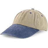 Armycrew XXL Oversize 4 Inch Long Bill Pigment Dyed Baseball Cap