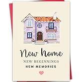 Bestmelo New Home Card,Housewarming Card,House Warming Gifts New Home,