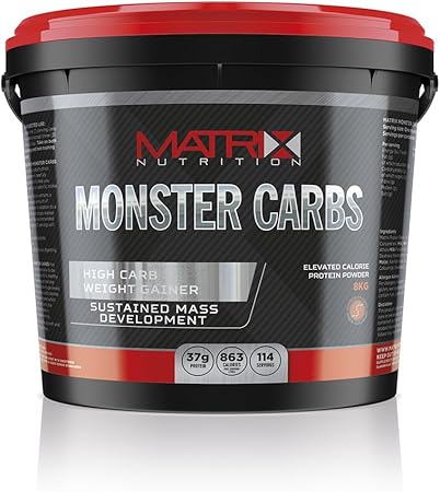 Matrix Nutrition Monster Carbs Weight Gainer 8kg Mass Gain Protein Powder Shake 8kg Chocolate Amazon Co Uk Health Personal Care