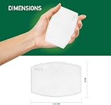 Taswell 50pcs PM2.5 Activated Carbon Filter Mask Filter Replacement Pads 5 Layer view 5