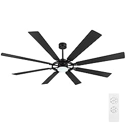 ELEHINSER 72 Inch Ceiling Fan with Lights and