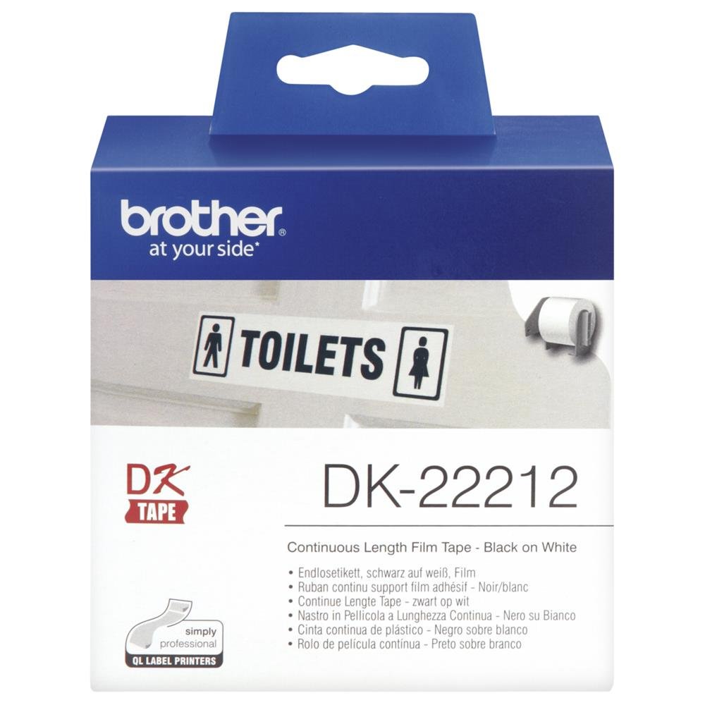 Brother DK-22211 - Labels - white - Roll (2.9 cm x 15.2 m)