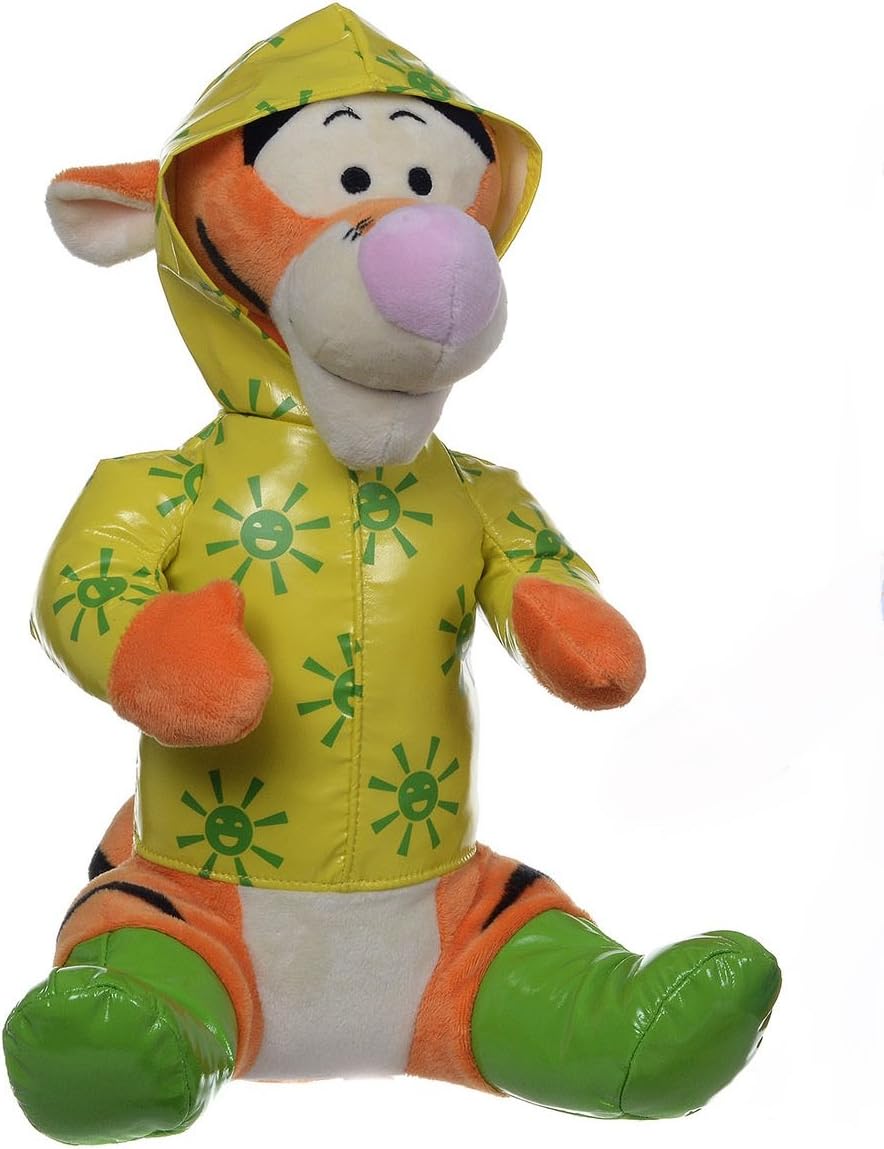 Brand New Winnie The Pooh Tigger in Festival Rain Coat 12inch Soft Toy