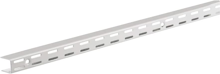Amazon.com: Rubbermaid Fast Track Adjustable Closet System Hardware, Upright, 25-Inch, White 