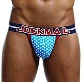 JOCKMAIL Jock Straps for Men Breathable Men's Jockstraps Sexy Athletic Supporter Underwear for Gym and Party