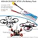 Crazepony 450mAh 2S 7.4V 80C Lipo Battery Pack with XT30 Plug for Micro FPV Racing Drone Quadcopter