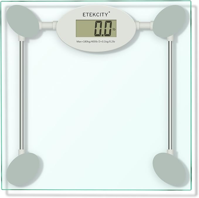 Etekcity Digital Body Weight Bathroom Scale with Body Measuring Tape