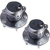 TUCAREST 512347 x2 Rear Wheel Bearing and Hub Assembly Compatible with 2004-2013 Ma-zda 3, 2006-2015 Ma-zda 5 [for FWD Models, 5 Lug W/ABS]