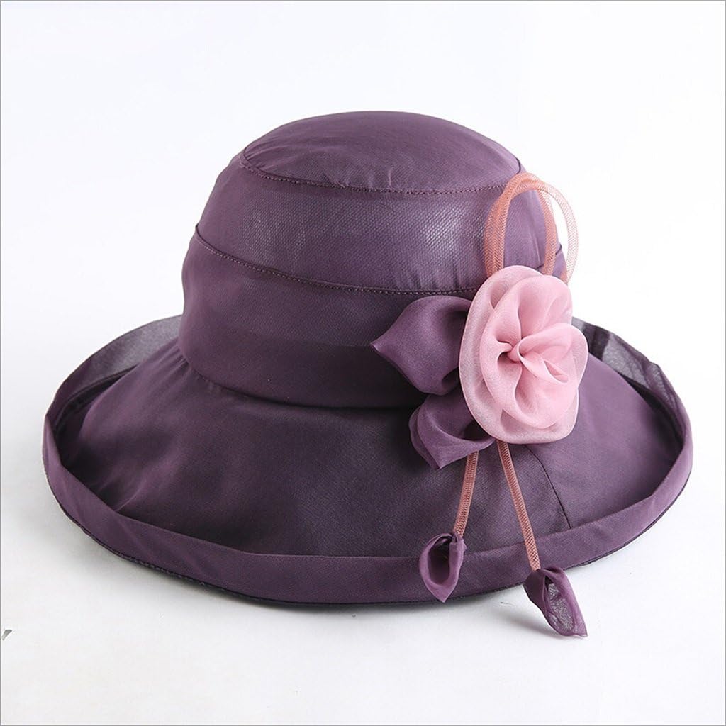 purple beach hat