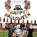 45 Pack Halloween Balloons Set Bat Tassels Inflatable Happy Halloween Swirl Ceiling Hanging Decorations Party Favors Supplies