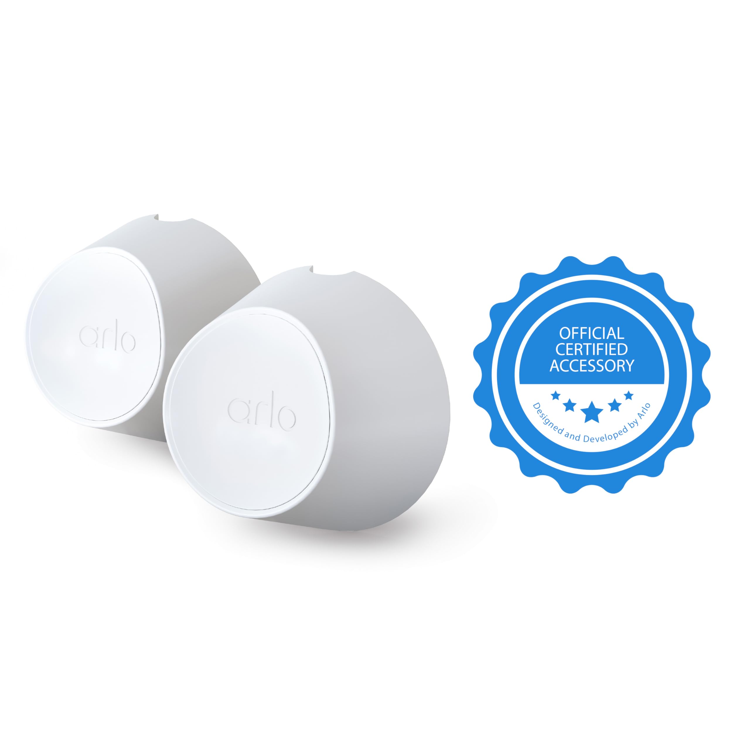 Arlo Magnetic Wall Mounts - Arlo Certified Accessory, Indoor or Outdoor Use, Works with Arlo Pro 5S 2K, Pro 4, Pro 3, Ultra 2, and Ultra Cameras, White - VMA5000, 2 Count (Pack of 1)