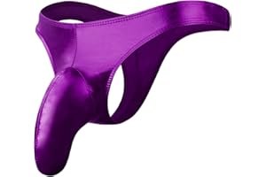 MEOILCE Mens Long Pouch Elephant Nose Underwear Sexy Naughty Low Rise G-String Thong Valentine's Day Panties for Men