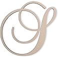 Wooden Letter S, Wooden Monogram Wall Hanging, Large Wooden Letters, Cursive Wood Letter