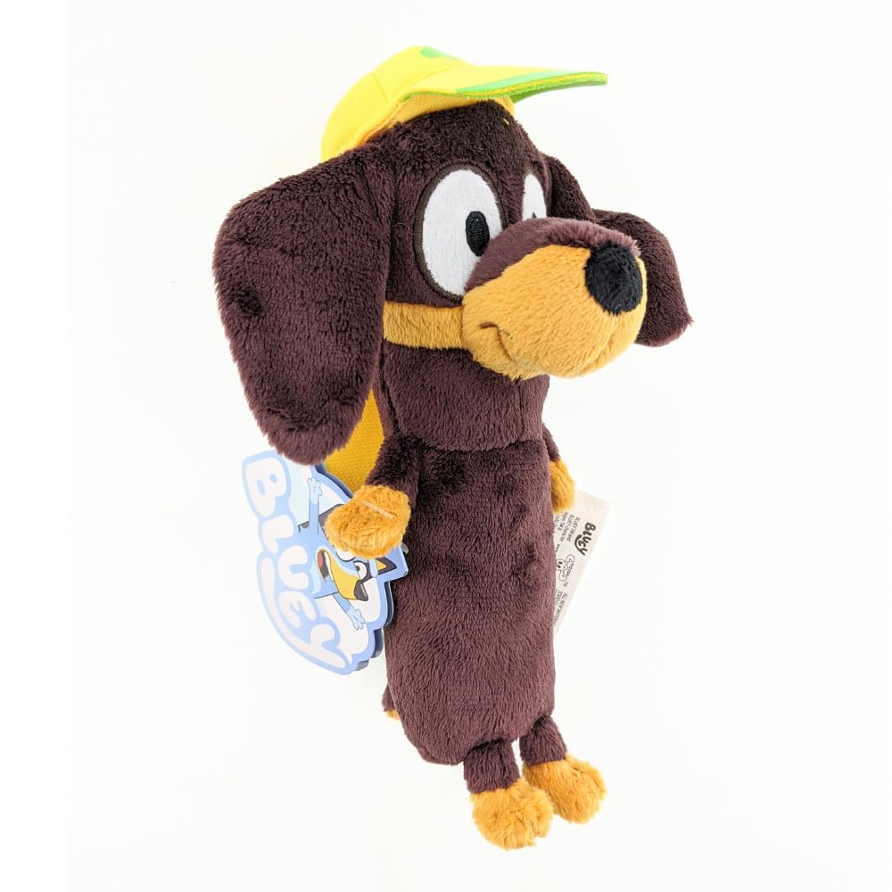 Bluey Friends - Snickers - Single 8" Plush Toy - Genuine Licensed, Brown