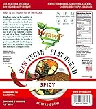 Raw Vegan Flat Bread, Spicy, Paleo, 5.3 Oz, 3 Wraps by WrawP Foods