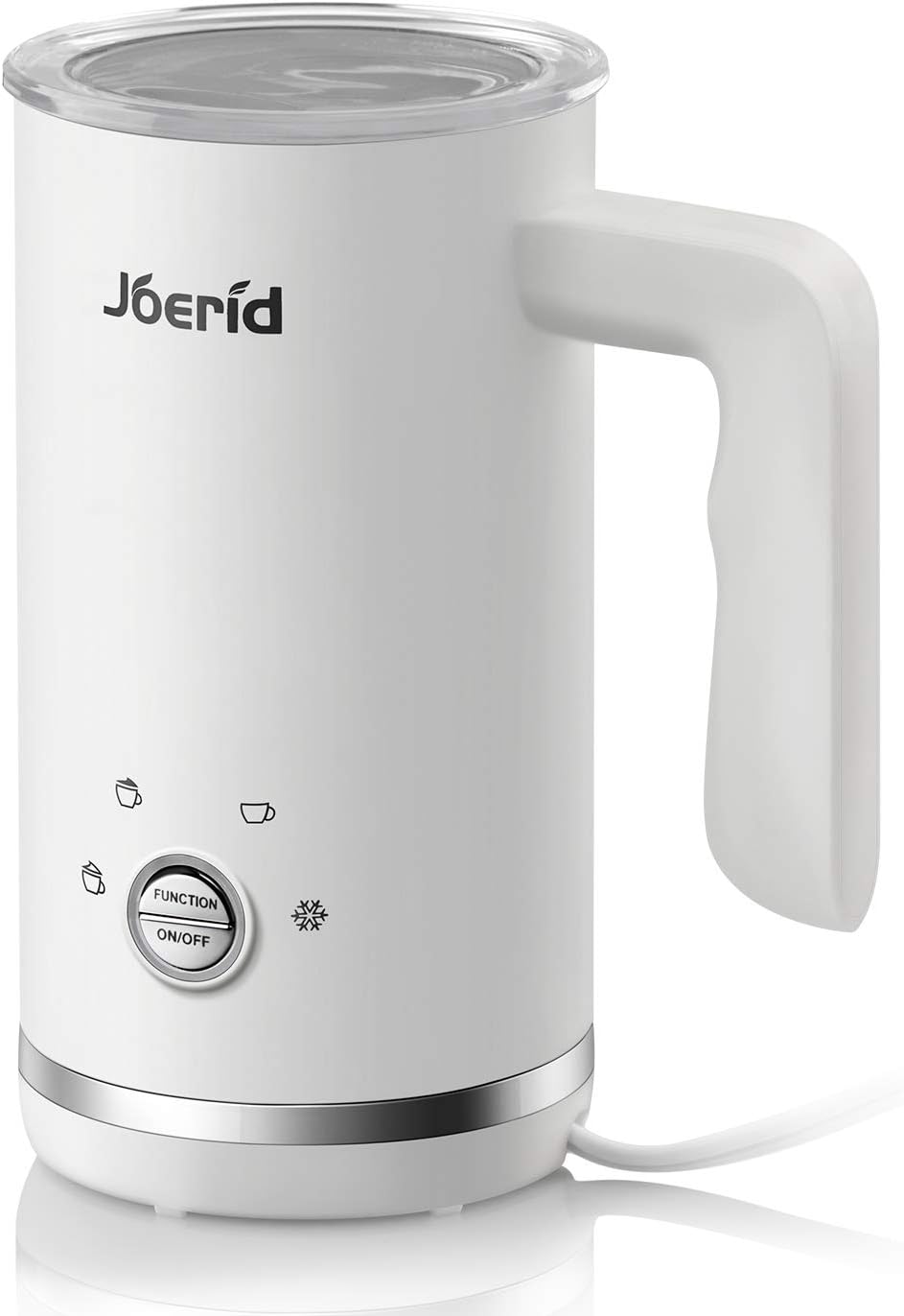 Milk Frother, Electric Milk Steamer, 4 in 1 Functions