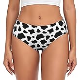 Yomko Cow Pattern Women'S Underwear Brief Hipster Panties