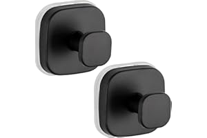 Suction Cup Hooks, 2Pcs Shower Hooks Suction for Christmas Wreath No Drill Stainless Steel Suction Cup Adhesive Hooks Bathroo