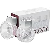 Momcozy Hands-Free Breast Pump S12 Pro, Wearable & Portable Pump with Soft DoubleFit Flange, 3 Modes | 9 Levels Double Electric Pump, Smart Display, 24mm, 2 Pack, Cozy Grey