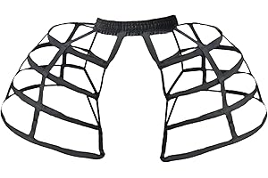 Auroeyfairy Bustle Cages Skirt Victorian Hoop Skirt Women Pannier Petticoat, One Size
