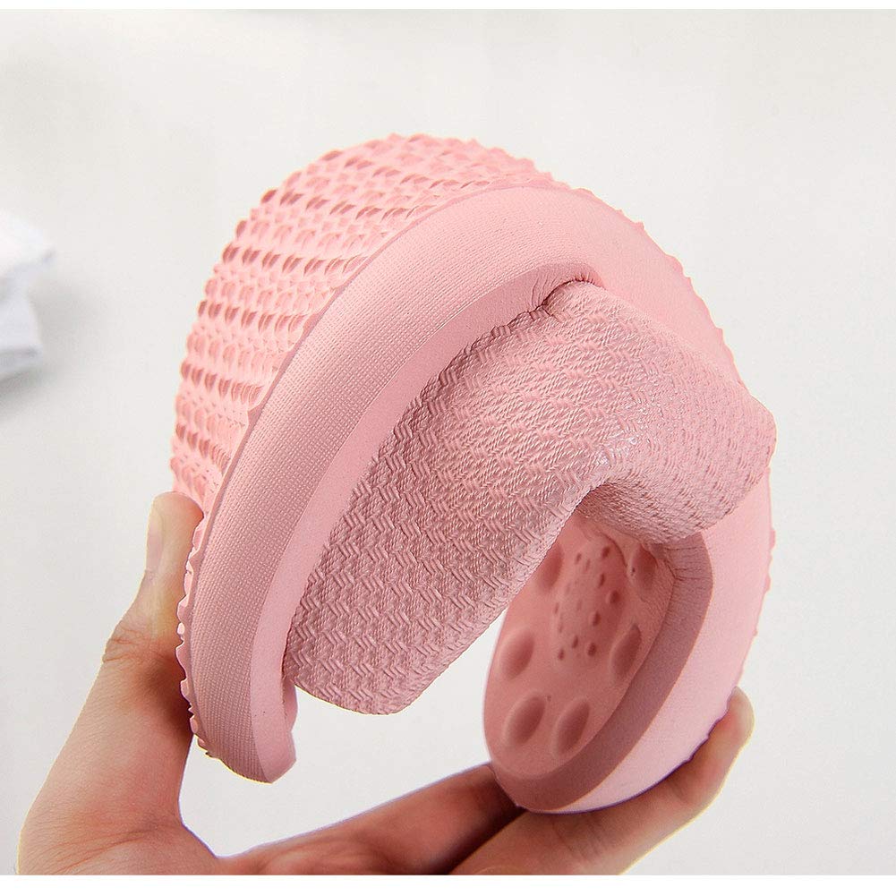 Finleoo Women and Men Bath Slipper Anti-Slip for Indoor Home House Sandal,SL12,Pink,40.41