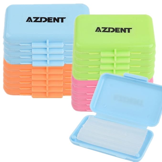 AZDENT® Dental Orthodontics Relief Brace Wax Multicolored 5 Boxes/Taste