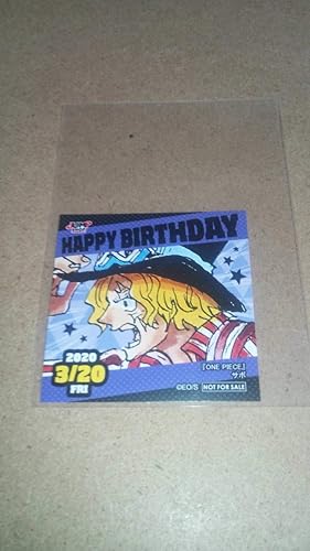 Amazon サボ バースデー仕様 誕生日 ジャンプショップ 365日ステッカー すてっか Onepiece ワンピース 年 3月日 革命家 メラメラの実 バースデー アニメ 萌えグッズ 通販