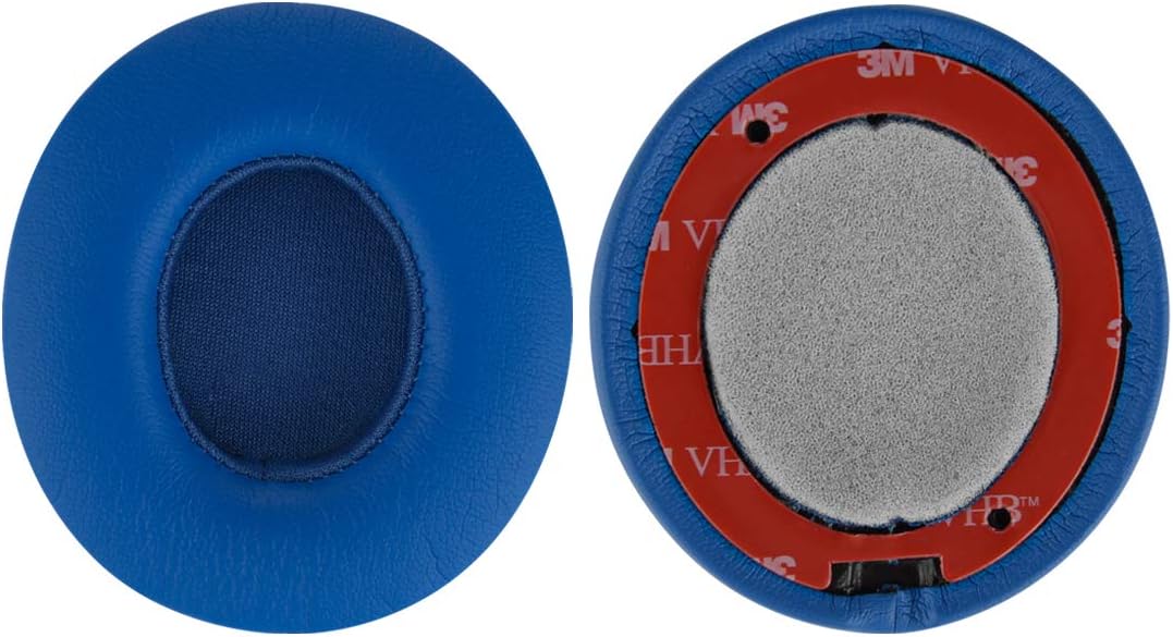 Geekria Replacement Ear Pads Compatible with Beats Solo 2 Wireless (B0534) (Not Compatible with Beats Solo2 Wired) On-Ear Headphones Ear Cushions (Blue) - Image 4