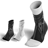 BETTERGUARDS 3.0 Ankle Brace, Ultra-Light Compression Support for Sprains &amp; Injury Recovery, Double Sleeve Wrap for Men &amp; Women, Ideal for Basketball, Soccer &amp; All Sports - Black (L, Left)