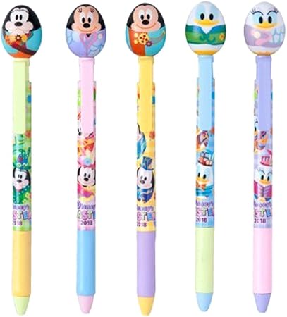 Amazon Co Jp ディズニー イースター 18 リゾート エッグ柄 ボールペン 5本 セット ミッキー ミニー ドナルド デイジー 他 ペン リゾート限定 文房具 オフィス用品