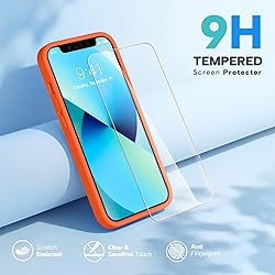 Miracase Designed for iPhone 13 Case, with Tempered