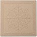 HappyDavid Champagne Gold Leather Square Placemats Cup Mat Set of 6 with Coaster Holder for Fine Wine Beer or Any Beverage Use on Bars or Fine Furniture in Your Kitchen(gold square)