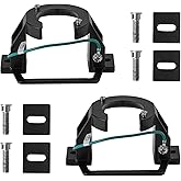 Ceiling Fan Mounting Bracket, 2PCS Cast Aluminum Sloped Cathedral Ceiling Canopy Bracket for Indoor/Outdoor Ceiling Fan Insta