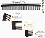 CCLKHY Hair Comb Professional Fine and Wide Tooth Hairdressing Comb view 2