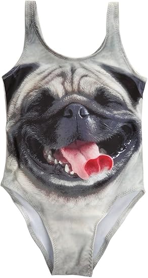 Amazon Sylvamorning 犬 笑顔 子供水着 女児 水着 女の子水着 ガールズ 水着 ベビー水着 ワンピース水着 キッズビーチみずぎ 海水浴水泳 ビーチ 温泉 水遊び トレーニング グレー 90 100 110 1 130 水着 通販