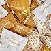 Gift Boutique 50th Anniversary Wedding Butter Mints Candies Bags 100 Count Mint Candy 14 Ounce (396 g) Bag Goodies Treat Sweets Buttercream Gold Heart Theme Party Favor Supplies Decorations For Adults