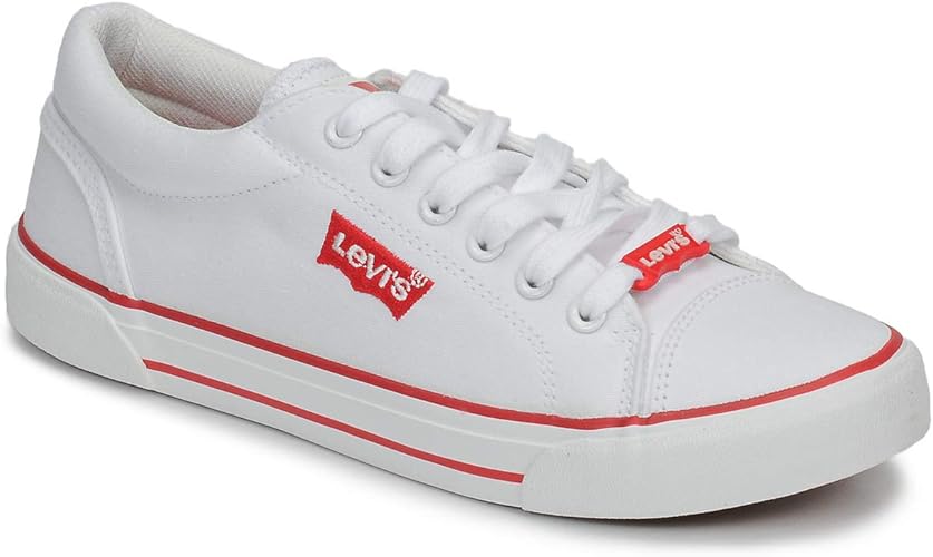 white levi trainers