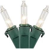 Northlight Mini Incandescent Christmas Lights - Clear - 3' Green Wire - 10ct