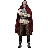 Medieval Hooded Cloak, Renaissance Cape with Hood, Wizard Witch Costume Robe, Sorcerer Halloween Cosplay Outfit