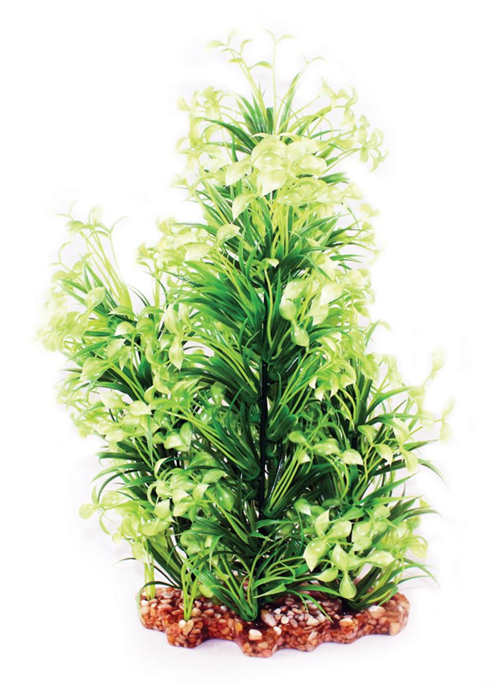 Aqua One Vibrance Ludwigia with Gravel Base Aquarium Plant, X-Large, Narrow