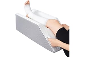 UJPFEO Leg Elevation Pillow,Wedge Pillow for Legs Pain Relief After Surgery, Injury Recovery, and Rest,Leg Pillows Elevating for Swelling Relief and Sleeping Blood Circulation,Memory Foam